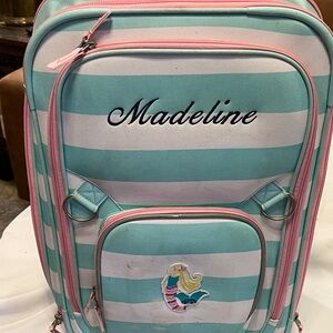 Pottery Barn Kids Personalized Mermaid Backpack – Aqua & Pink (Madeline)